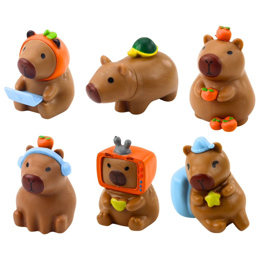 Kapibara Sběratelská Figurky - Blind Box Kolekce (6 modelů) — Detail