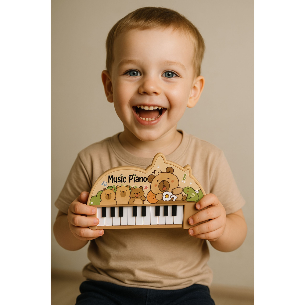 Dětské hudební piano LEAN Toys s 22 klávesami — V provozu