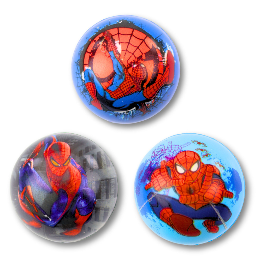 Měkký pěnový míček LEAN Toys s motivem Superhrdina Spider 6,5 cm — Detail
