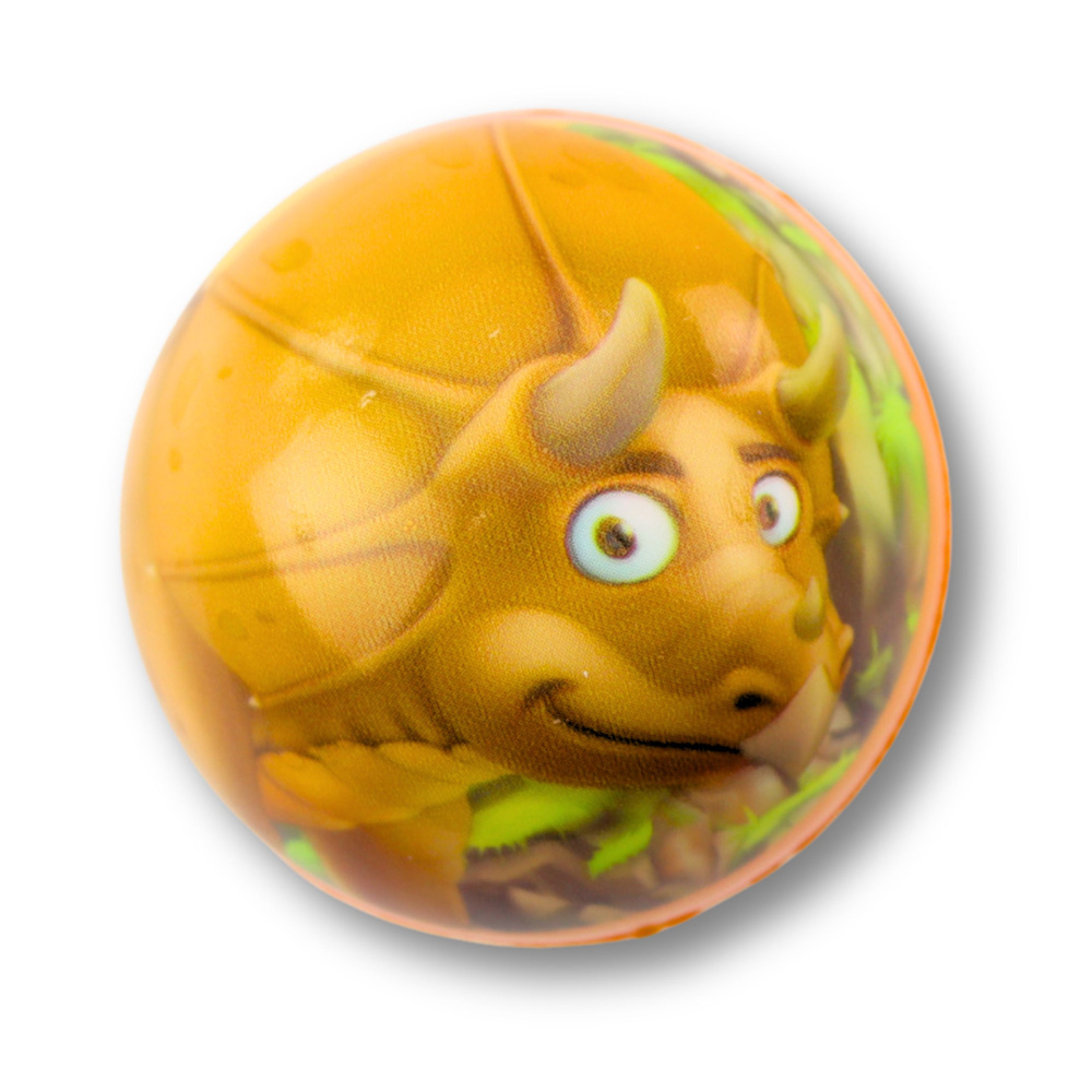 pěnovýý míč LEAN Toys s motivem dinosaurů, průměr 6,5 cm — V provozu