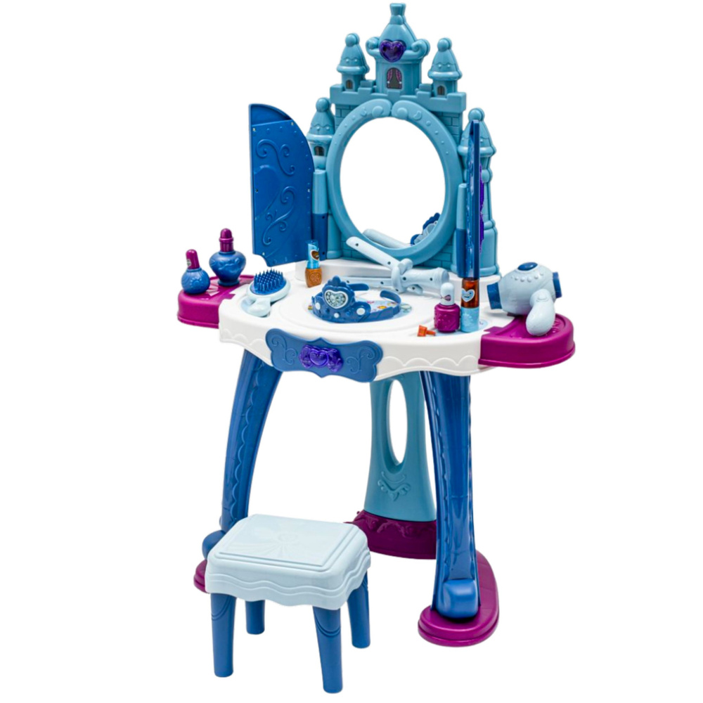 Toaletka LEAN Toys se zrcadlem a světelnými efekty, 57 cm vysoká, pro děti od 3 let — Detail
