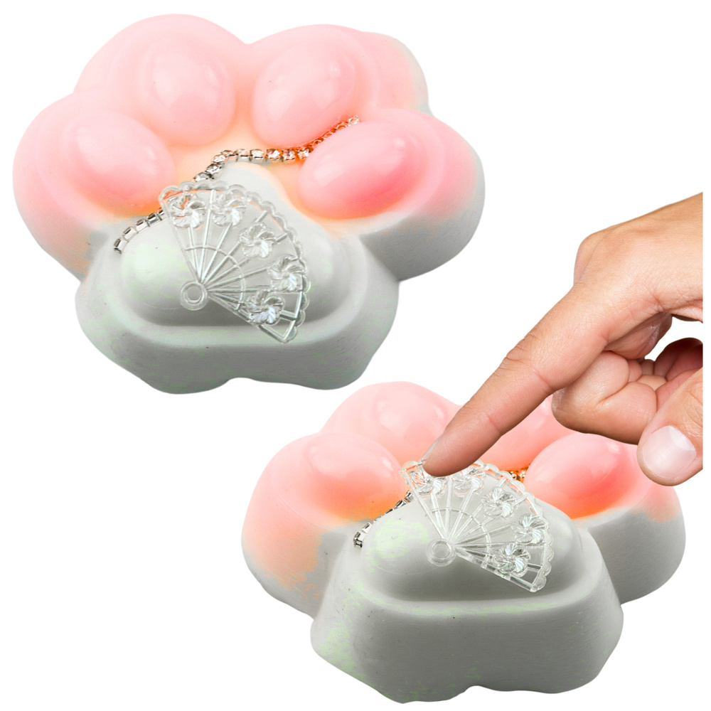 LEAN Toys Antistresová Kočičí Tlapka Squishy +3 let — Celkový pohled