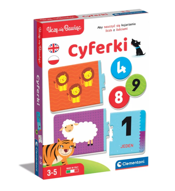Clementoni Edukační Hra Čísla Matematika Česko-Anglicky Pro Děti 3-5 Let — Celkový pohled