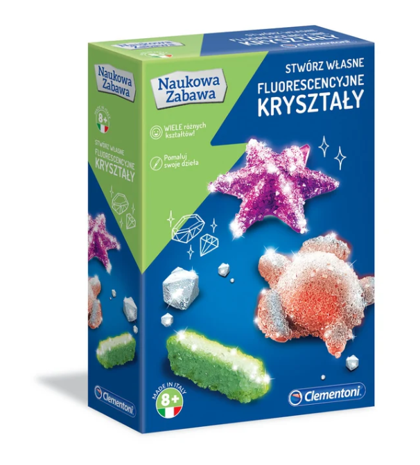 LEAN Toys Kreativní Fluorescenční Krystaly – vědecká zábava pro děti od 8 let — Celkový pohled