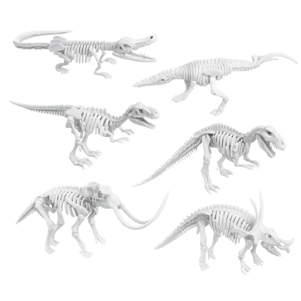 LEAN Toys Dvojitá kreativní sada na výrobu mydel a dino vykopávek — Detail sady