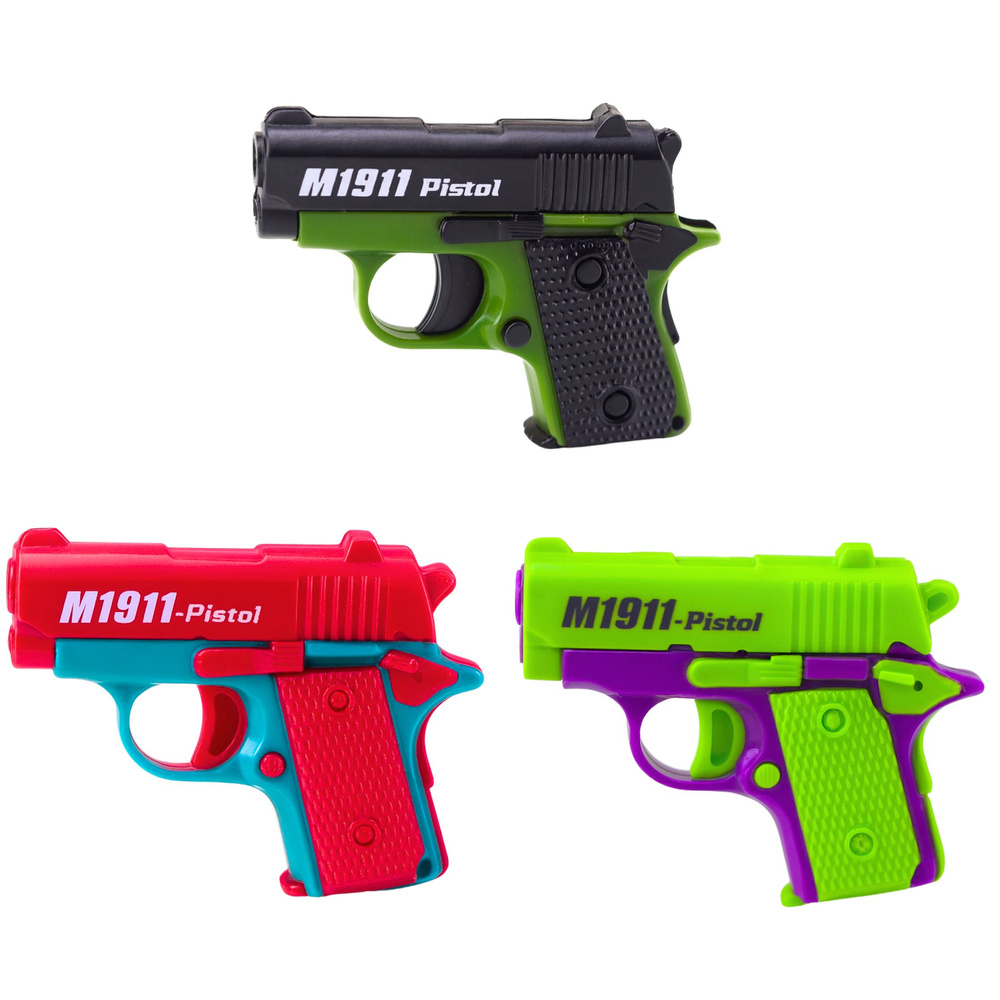 Mini Pistole LEAN Toys s 8 Náboji – Bezpečná Hra pro Děti od 6 Let — Detail pistole
