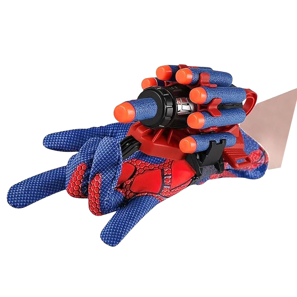 Rukavice s pěnovým vystřelovačem LEAN Toys, 10 šipek pro děti od 3 let — Detail rukavice