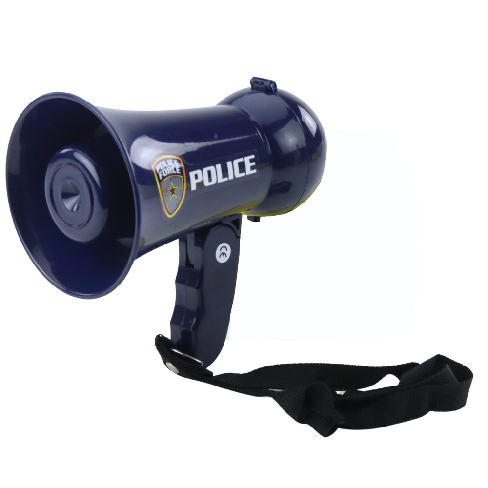 Dětský interaktivní megafon s policejními zvuky Pro kreativní hry - LEAN Toys — Detail