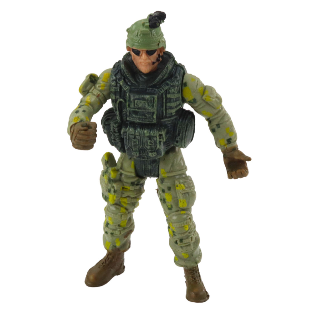Vojenská helikoptéra a voják LEAN Toys pro děti od 3 let — V provozu