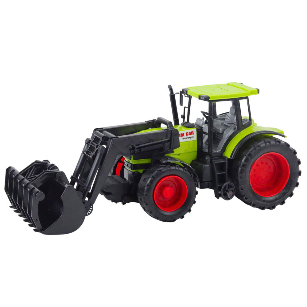 Traktor LEAN Toys s pohyblivým chytákem pro děti od 3 let — Detail traktoru