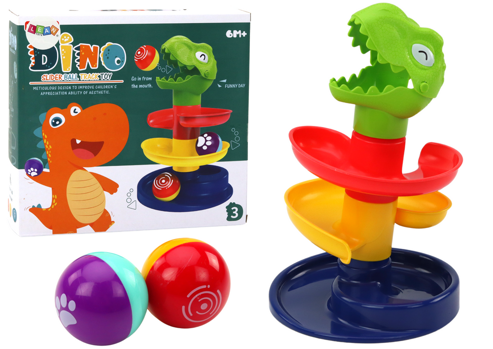 Dinosaurová Edukačná Kuličková Dráha - Zelený Sorter pre Malých Vedeckých