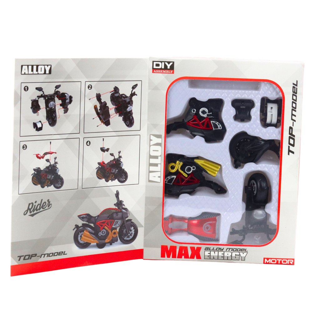 DIY Motocykl LEAN Toys 1:14 z Kovu a Plastu — V provozu
