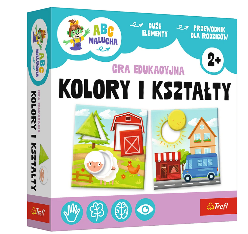 Vzdelávacia hra – Farby a tvary ABC Malucha, Rodina Treflikovcov, certifikácia FSC
