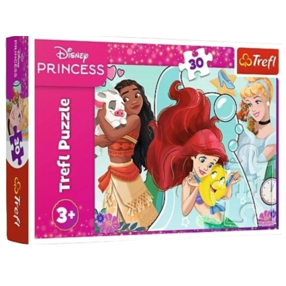 Vzdelávacie puzzle Disney princezné, 30 dielov – Odvážne a krásne