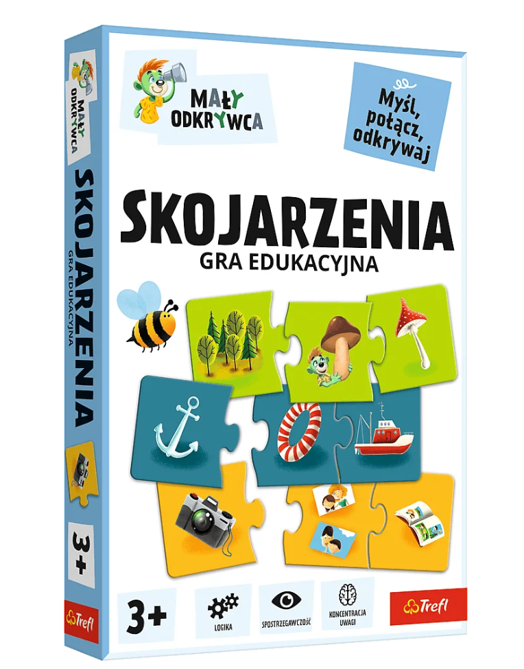 Edukativní hra Skojarzenia Malý Odkrywca Trefl Gry — Celkový pohled