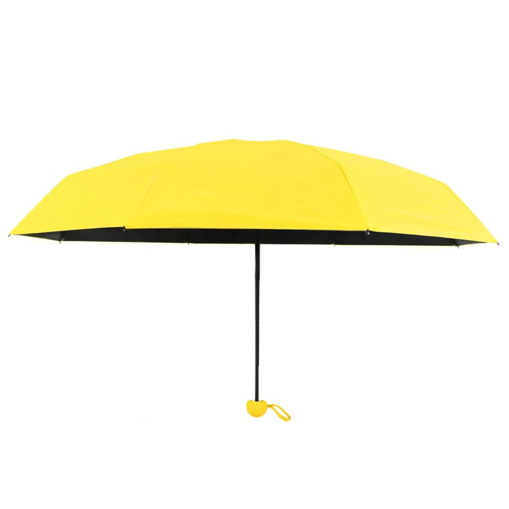 Skládací deštník LEAN s UV ochranou UPF 50+, žlutý, 90 cm — Detail