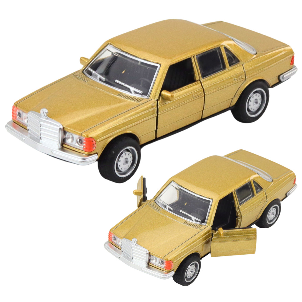 Kovové Retro Auto 1:32 se Světly, Zvuky a Pohyblivými Dveřmi — Detail