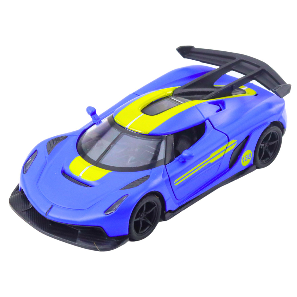 Kovový sportovní model auta 1:32 - modrý — Detail