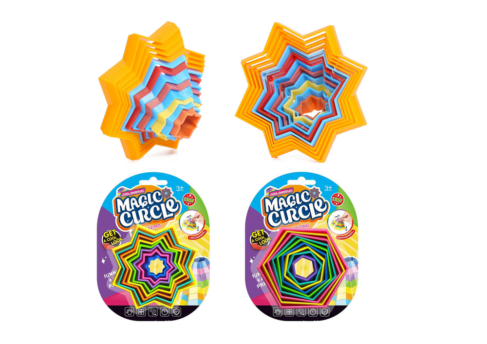 Magické tvary - senzorická hračka od LEAN Toys pro rozvoj kreativity a motoriky +3 — Detail