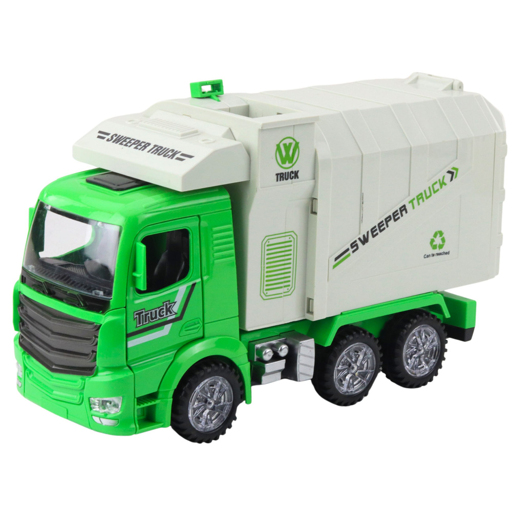 LEAN Toys Městská popelářská souprava se světly a zvuky — Detail