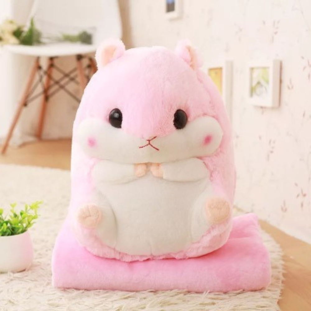 Plyšový chomáček LEAN Toys, růžový, 35 cm, pro děti od 3 let — V provozu