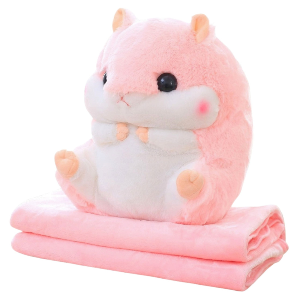 Plyšový chomáček LEAN Toys, růžový, 35 cm, pro děti od 3 let — Celkový pohled
