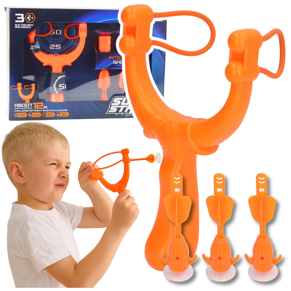 Proca s přísavkovými šipkami LEAN Toys, bezpečná hra pro děti od 6 let — Detail s šipkami