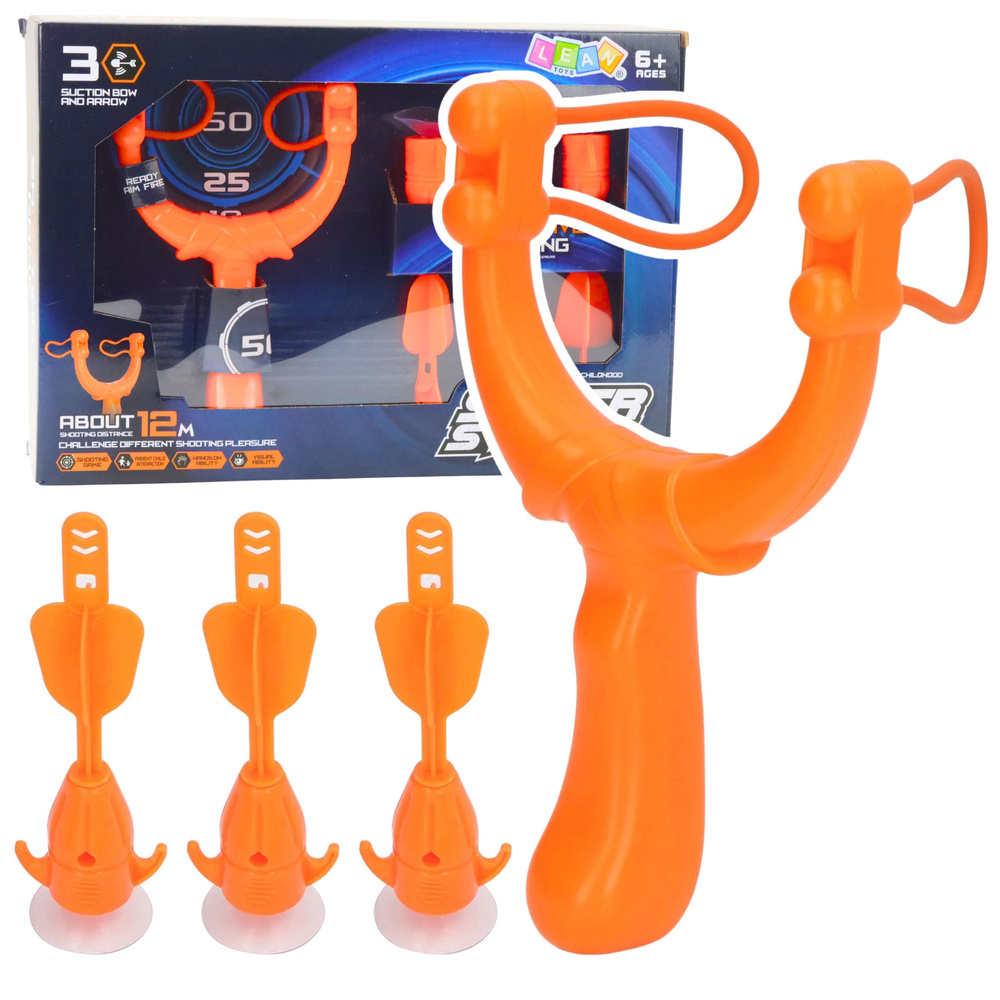 Proca s přísavkovými šipkami LEAN Toys, bezpečná hra pro děti od 6 let — Celkový pohled