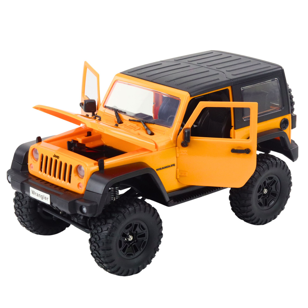 RC Jeep Wrangler Rock Crawler 1:14 - Profesionální Terénní Model s LED a 4x4 Pohonem — V provozu