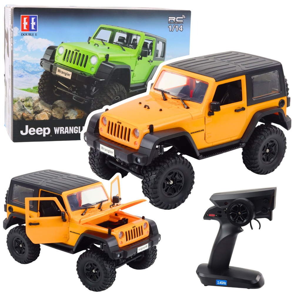 RC Jeep Wrangler Rock Crawler 1:14 – profesionálny terénny model s LED osvetlením a pohonom 4x4