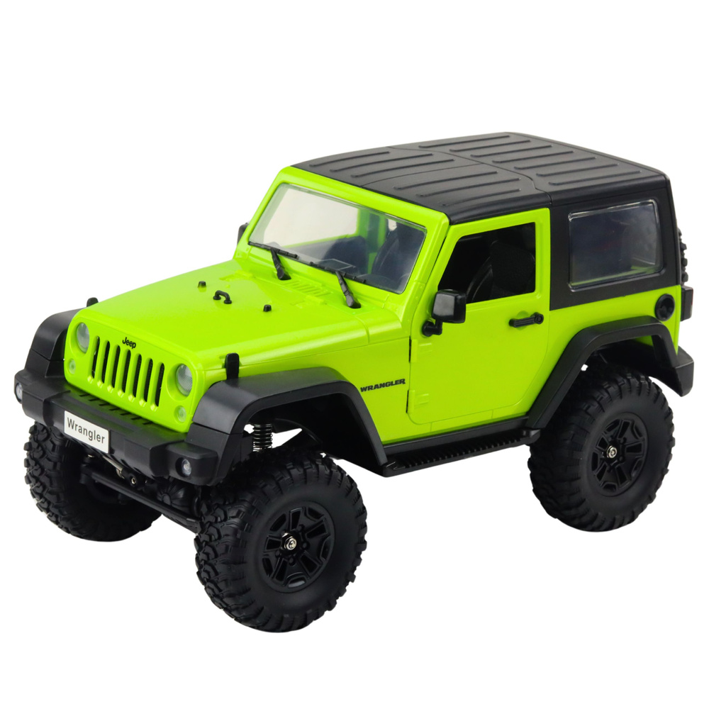 Jeep Wrangler Rock Crawler 1:14 Double E 4x4 Dálkově Ovládaný Model Zelený — Detail