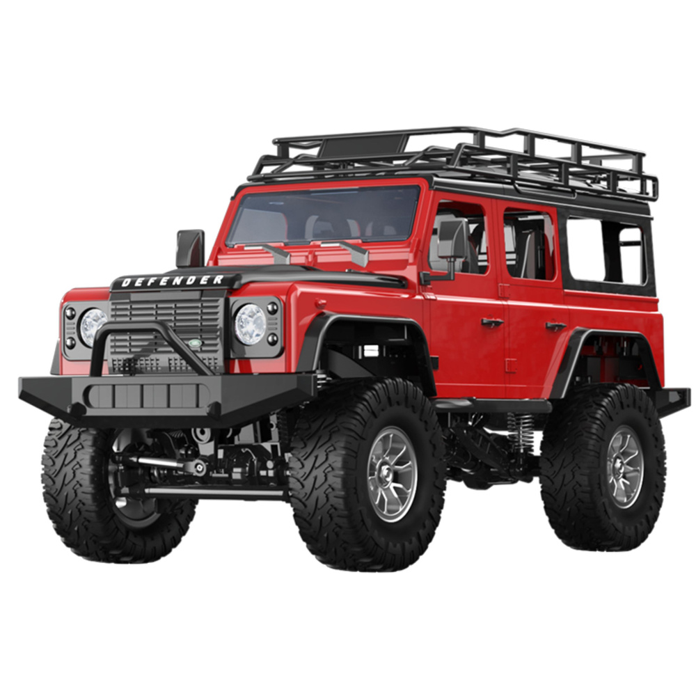 RC Terénní Auto Land Rover Defender 4x4 1:14 Červené - Realistický Model na Dálkové Ovládání — Detail vozidla