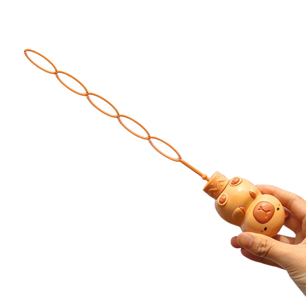 Rozkládací hůlka na bubliny LEAN Toys 35 cm, 120 ml, pro děti od 3 let — V provozu