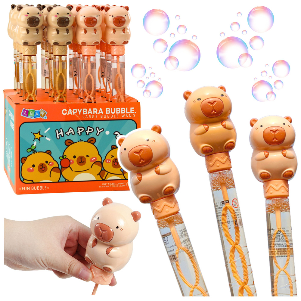 Rozkládací hůlka na bubliny LEAN Toys 35 cm, 120 ml, pro děti od 3 let — Celkový pohled