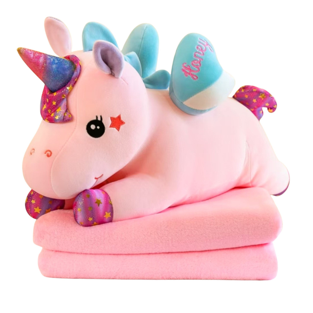 Plyšový Jednorožec 3v1 LEAN Toys, Měkký, 55 cm, Pro Děti Od 3 Let — Celkový pohled