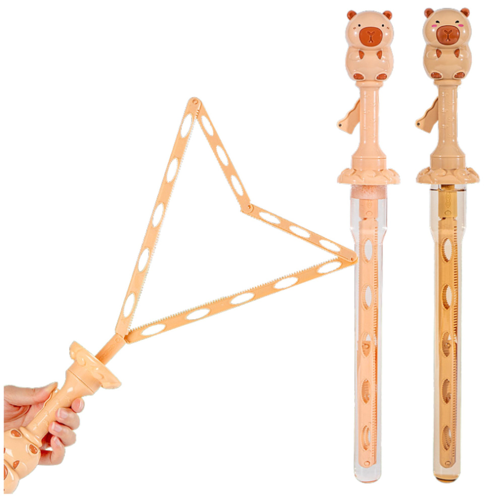 Velká rozkládací mýdlová hůlka LEAN Toys 49,5 cm — V provozu
