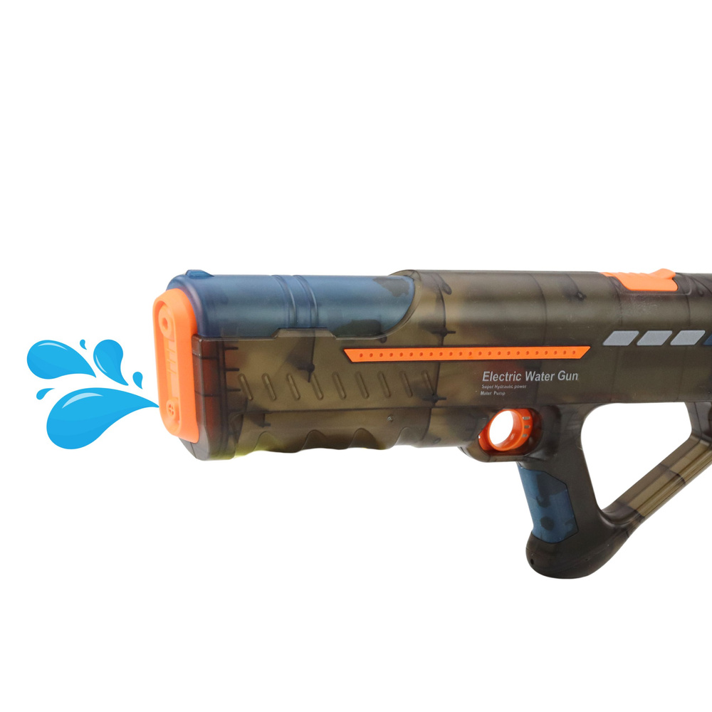 Elektrický vodní blaster LEAN Toys s akumulátorem a USB-C nabíjením pro děti od 3 let — V provozu