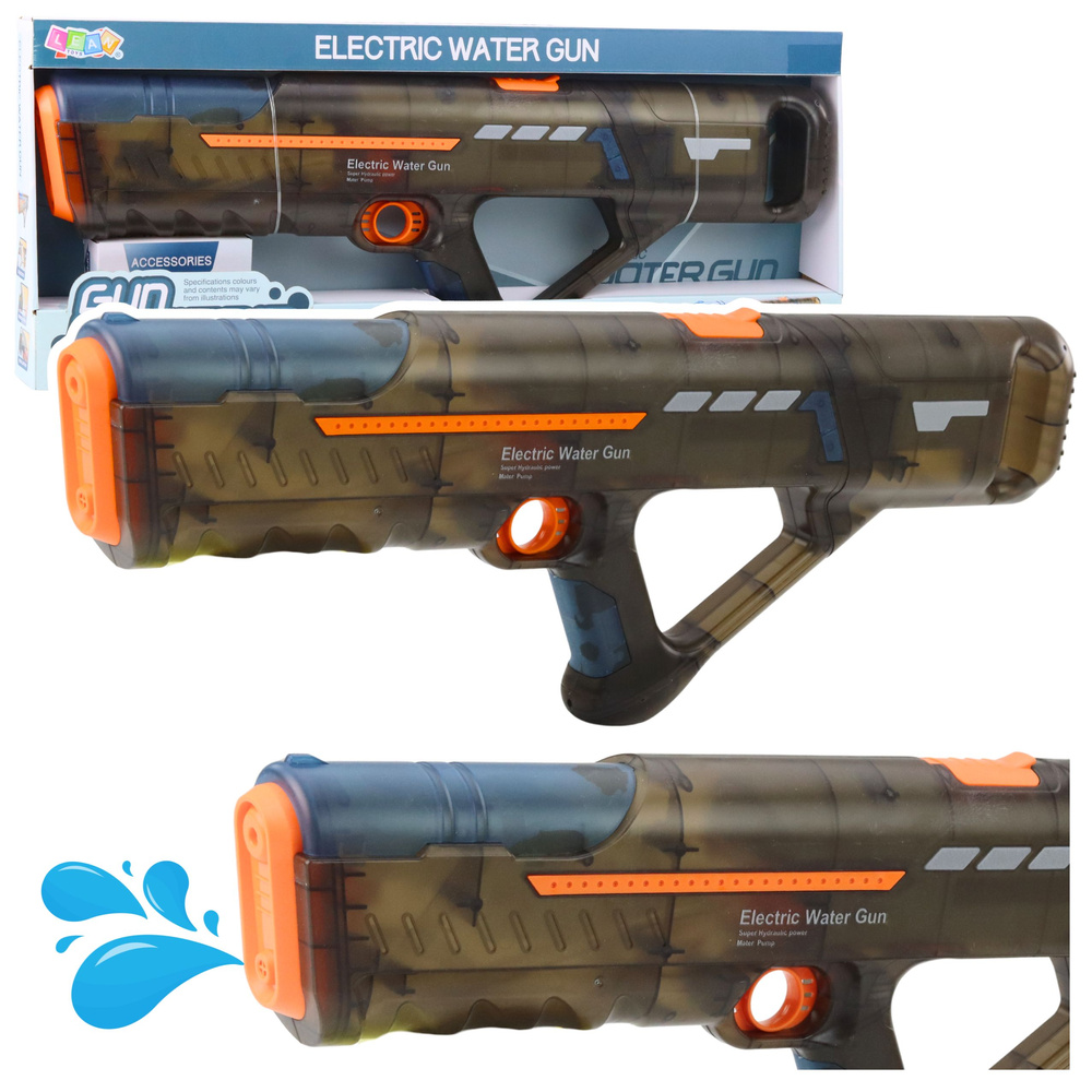 Elektrický vodní blaster LEAN Toys s akumulátorem a USB-C nabíjením pro děti od 3 let — Celkový pohled