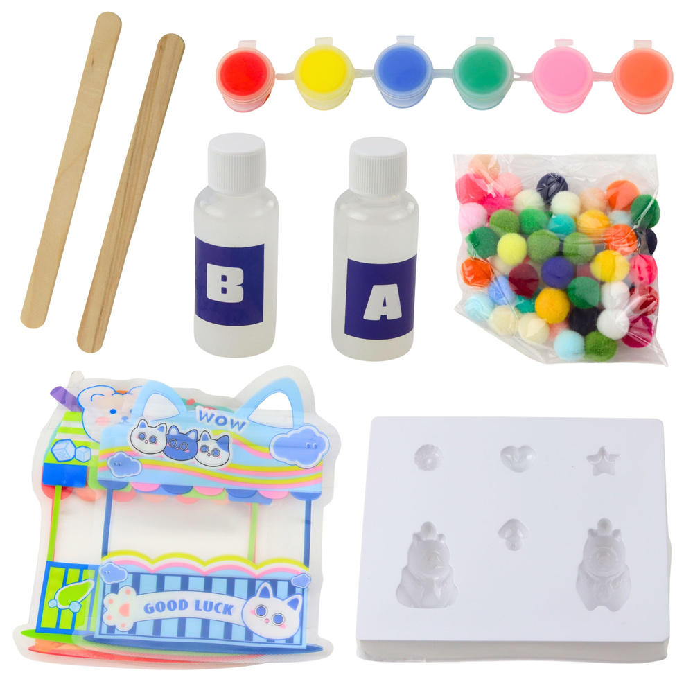DIY sada na výrobu gelových zvířátek kapibara - 18 dílků, značka LEAN Toys — Detail