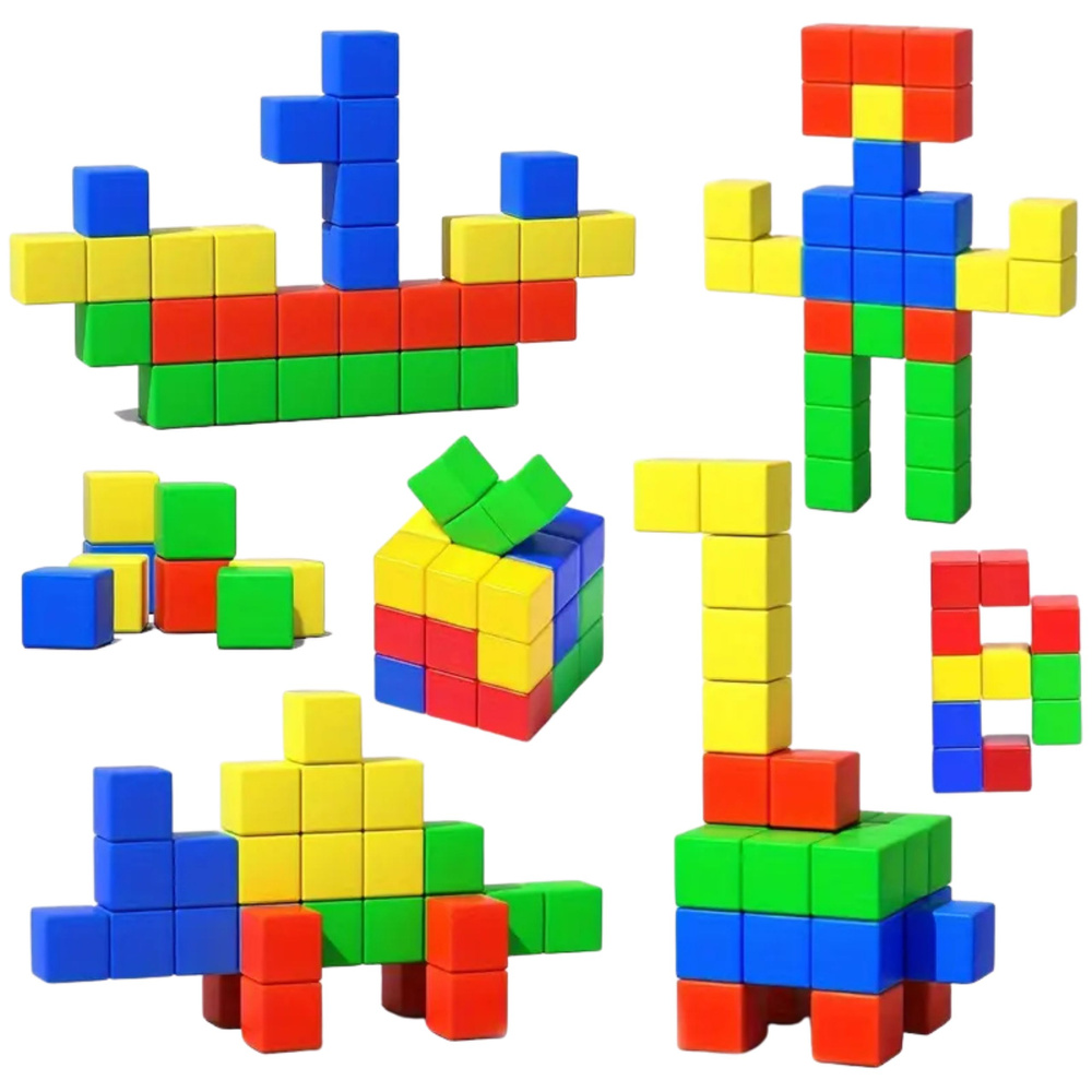 Magnetická stavebnice LEAN Toys 32 dílů pro děti od 3 let — V provozu