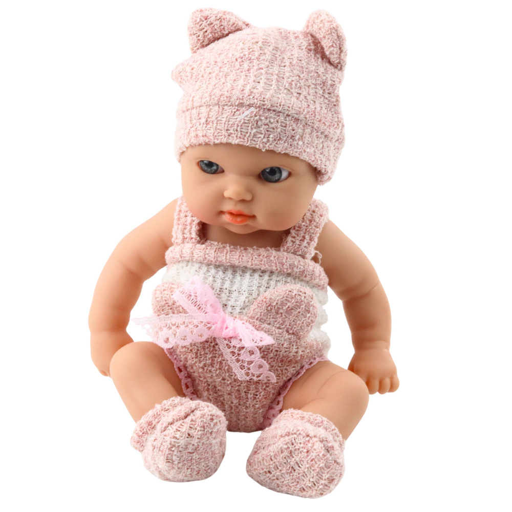 Panenka LEAN Toys 18 cm, bílá a růžová s doplňky — V provozu