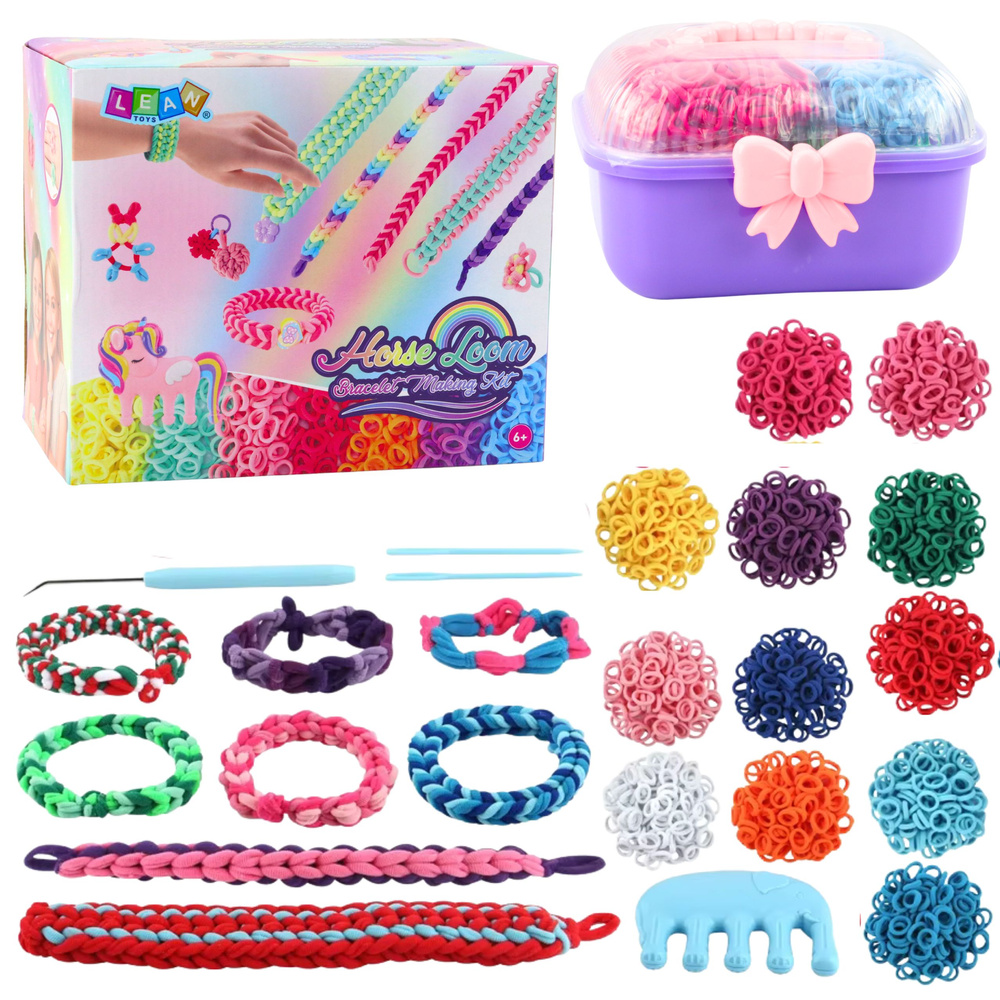 Náramky z gumiček LEAN Toys pro děti od 3 let — Celkový pohled