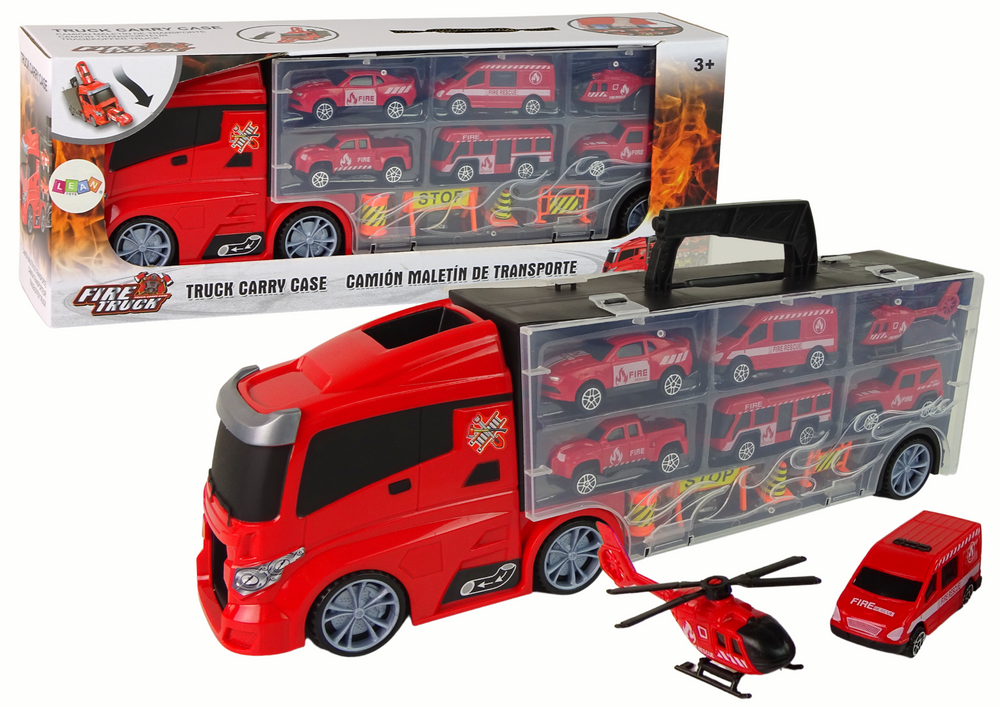 Hasičský Kamion Sada Vozidel – Akční Záchranný Set pro Děti 3+