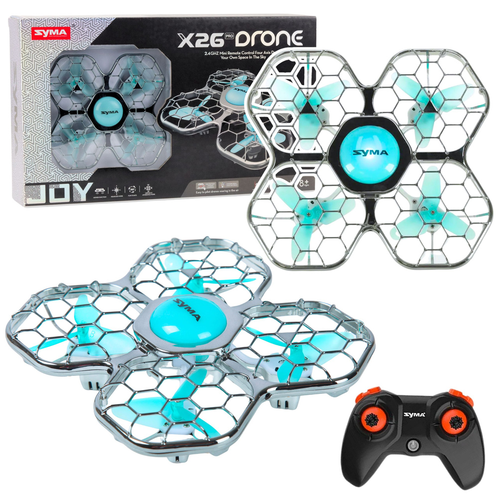 Syma X26 Pro – inteligentný dron s LED osvetlením a funkciou akrobacie, s WiFi a 16 trikmi