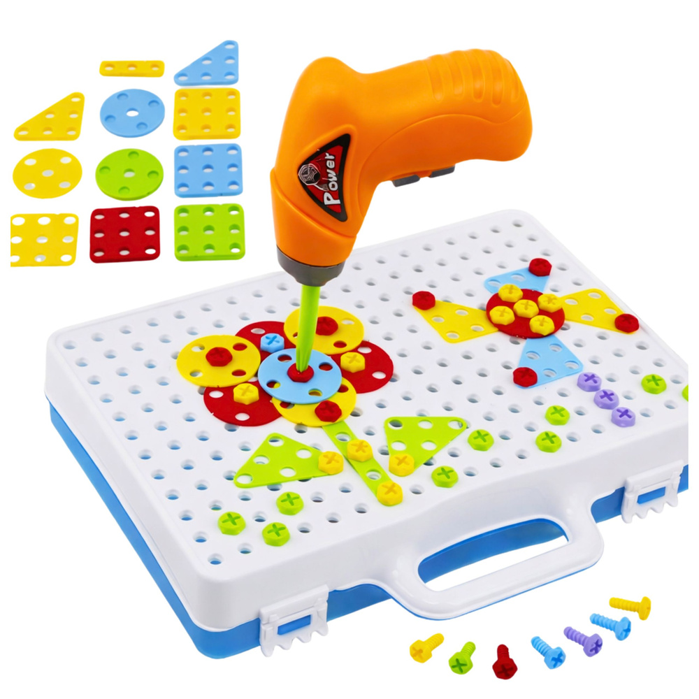Puzzle s Vrtákem v Kufříku LEAN Toys, 151 kusů, pro děti od 3 let — Detail