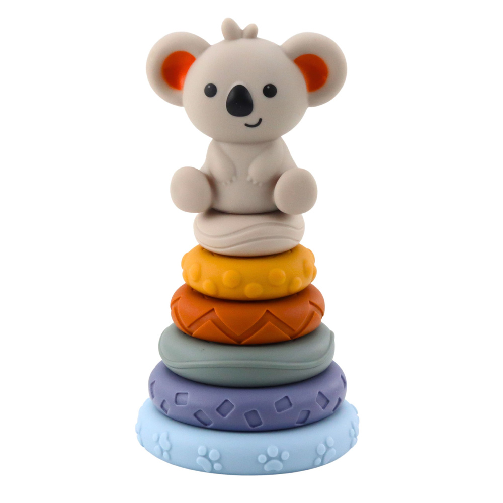 Montessori Smyslová Věž Koala - Edukativní Měkké Kostičky pro Miminka, 13 ks — Detail