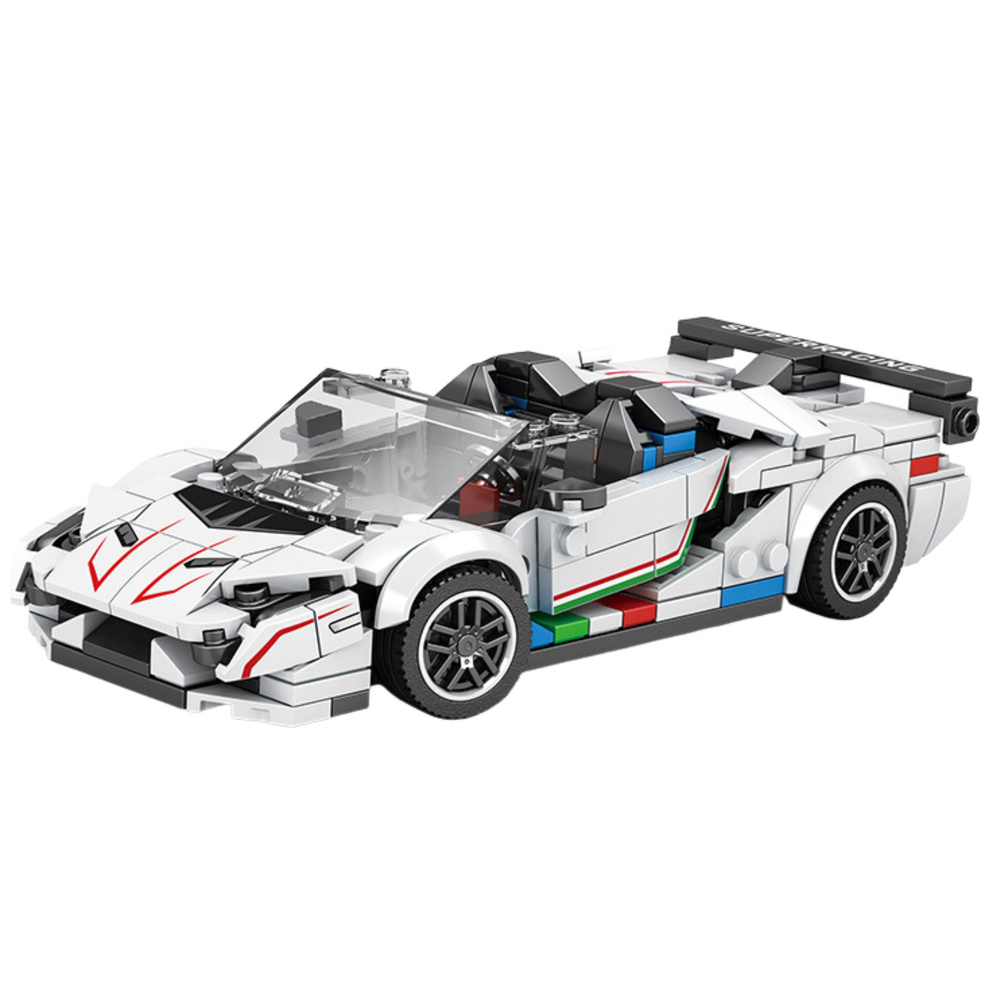 Stavebnice sportovního kabrioletu LEAN Toys 348 dílů pro děti od 14 let — Detail modelu