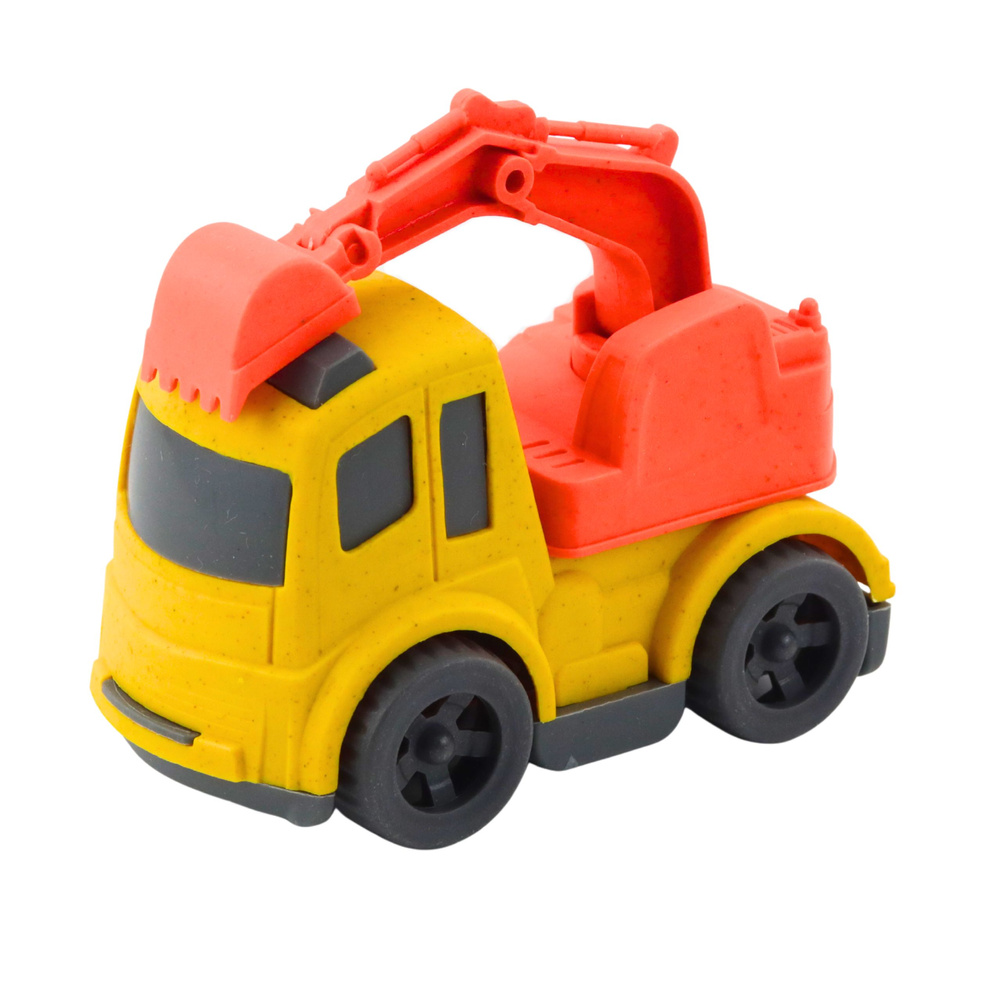 Stavební vozidla set LEAN Toys – sklápěčka a bagr pro děti od 18 měsíců — Detail