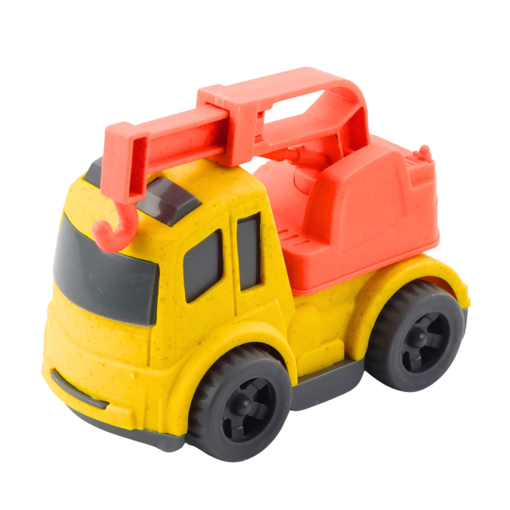Stavební vozidla set: betoniarka a nákladní vůz s hákem LEAN Toys — Detail vozíků