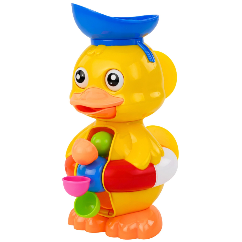 Interaktivní Kačenka LEAN Toys s Vodním Mlýnkem a Přísavkami — Detail hry